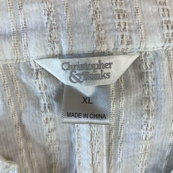 Christopher & Banks Linen Blend Button Down Shirt Size XL EUC - Picture 6 of 7